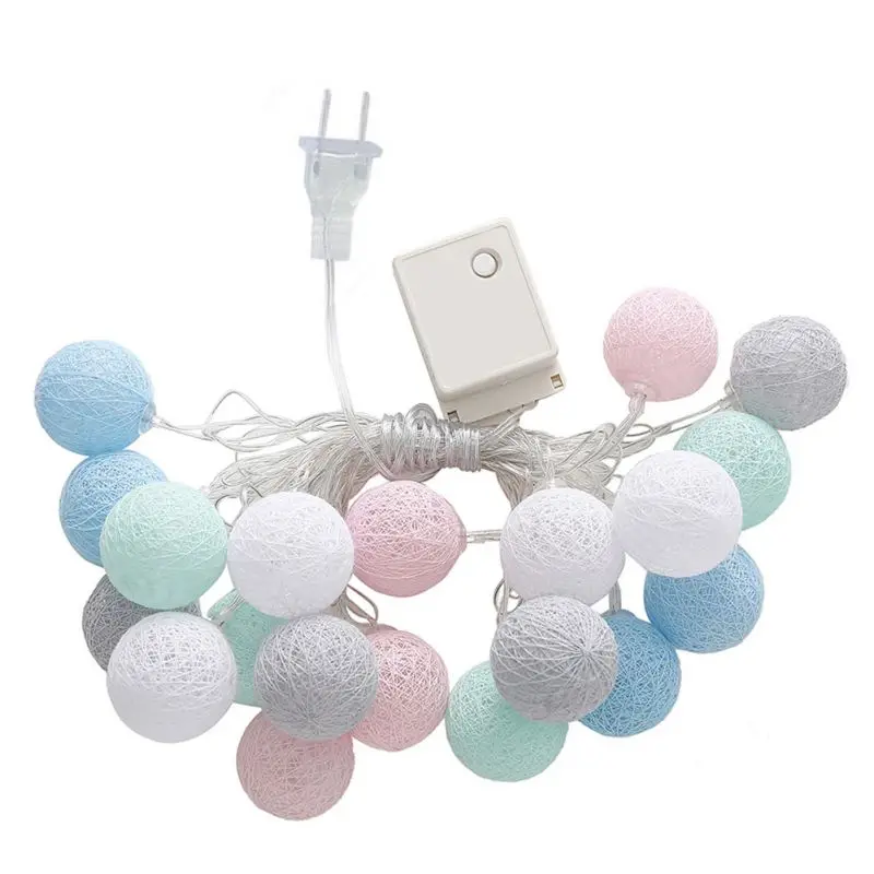 3M 20 LEDs Colorful Cotton Ball LED String Light Christmas Wedding Party Fairy Lights
3M 20 LEDs Colorful Cotton Ball LED String Light Christmas Wedding Party Fairy Lights