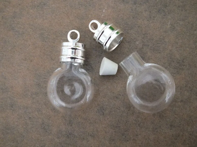 6mm flat ball round bottom glass vial pendant, rice art glass bottle with metal cap plug charm pendants 25x14mm
6mm flat ball round bottom glass vial pendant, rice art glass bottle with metal cap plug charm pendants 25x14mm