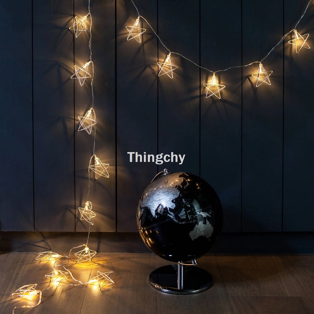 Novelty LED Fairy Lights 20 Metal Star String Light Battery Powered Christmas Holiday Garland Light for Party Wedding Decoration
Novelty LED Fairy Lights 20 Metal Star String Light Battery Powered Christmas Holiday Garland Light for Party Wedding Decoration