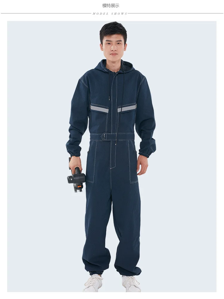 Work Clothing All Cotton Jeans Electric Welding Auto Repair Painting Machine Dustproof Labor Protective Overalls
Work Clothing All Cotton Jeans Electric Welding Auto Repair Painting Machine Dustproof Labor Protective Overalls