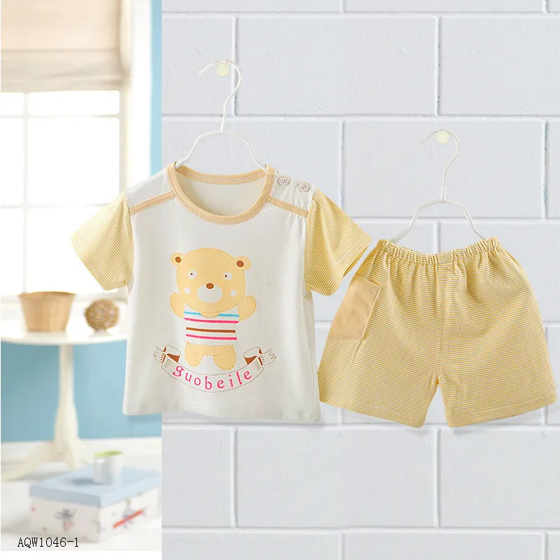 Free Shipping Summer Boy Clothing Set 2014 New Baby Apparel Children Clothes Sets T-shirts+shorts 2-piece Kids Cotton Suit | Мать и