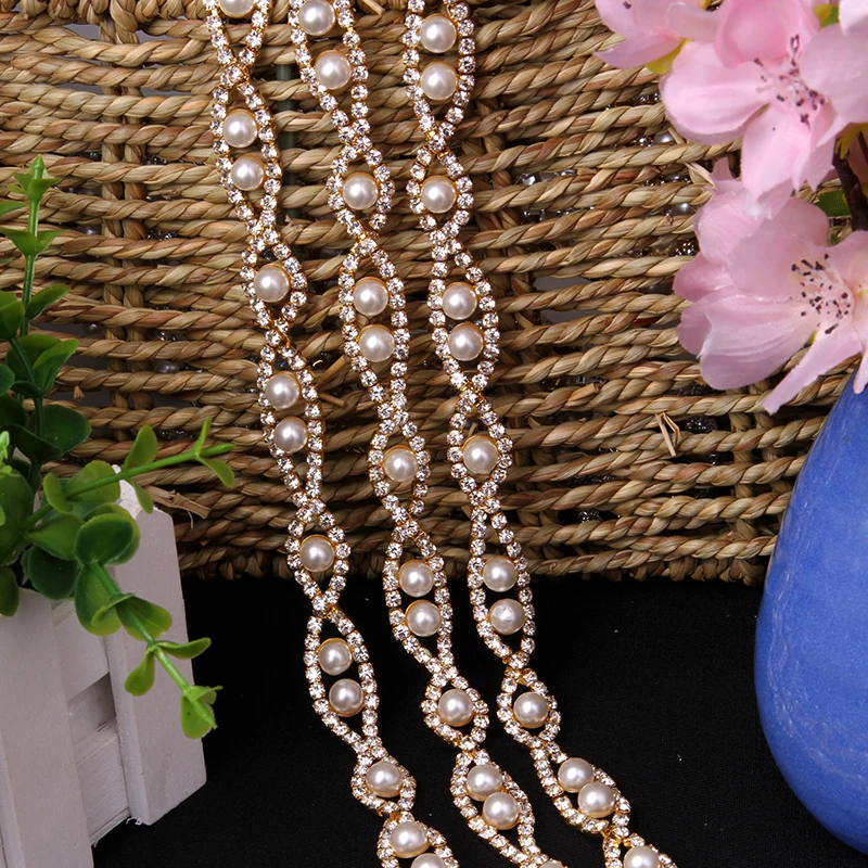 Pearl Crystal Chain Sewing on Costumes 1.3 cm 1 yard High Quality Rhinestone Trims for DIY Crafts Decor Handmade Silver Gold
Pearl Crystal Chain Sewing on Costumes 1.3 cm 1 yard High Quality Rhinestone Trims for DIY Crafts Decor Handmade Silver Gold