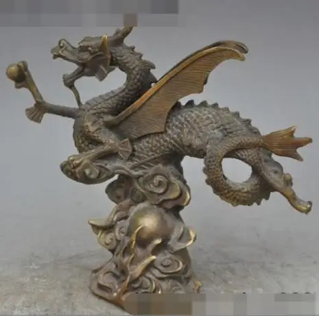 Free shipping S03159 7"marked chinese fengshui bronze copper animal beast zodiac fly dragon statue
Free shipping S03159 7"marked chinese fengshui bronze copper animal beast zodiac fly dragon statue