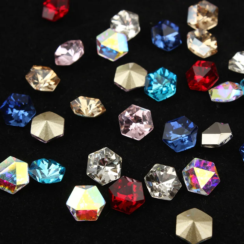 8x8mm Hexagonal Crystal Stone Glass glue on rhinestones for clothes stones decor garment applique accessories strass crafts
8x8mm Hexagonal Crystal Stone Glass glue on rhinestones for clothes stones decor garment applique accessories strass crafts