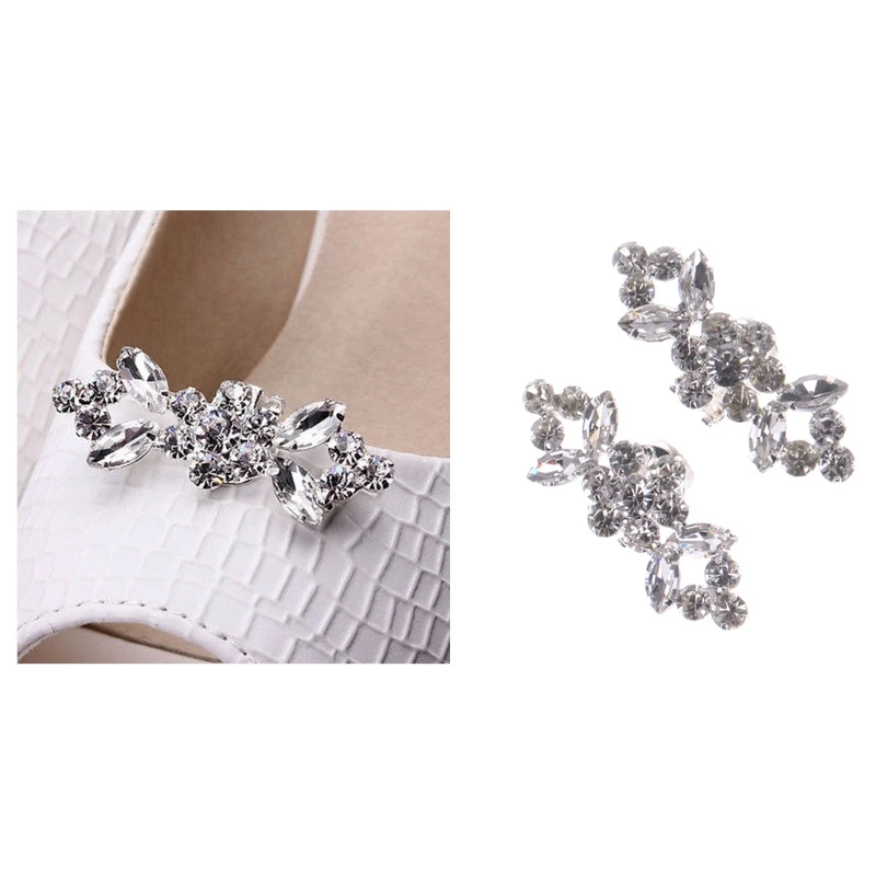 New Fashion Rhinestone Shoes Buckle Elegant Shoe Clips For Decorating 2Pcs Of 1 Pack Silver Shoe Decorations
New Fashion Rhinestone Shoes Buckle Elegant Shoe Clips For Decorating 2Pcs Of 1 Pack Silver Shoe Decorations