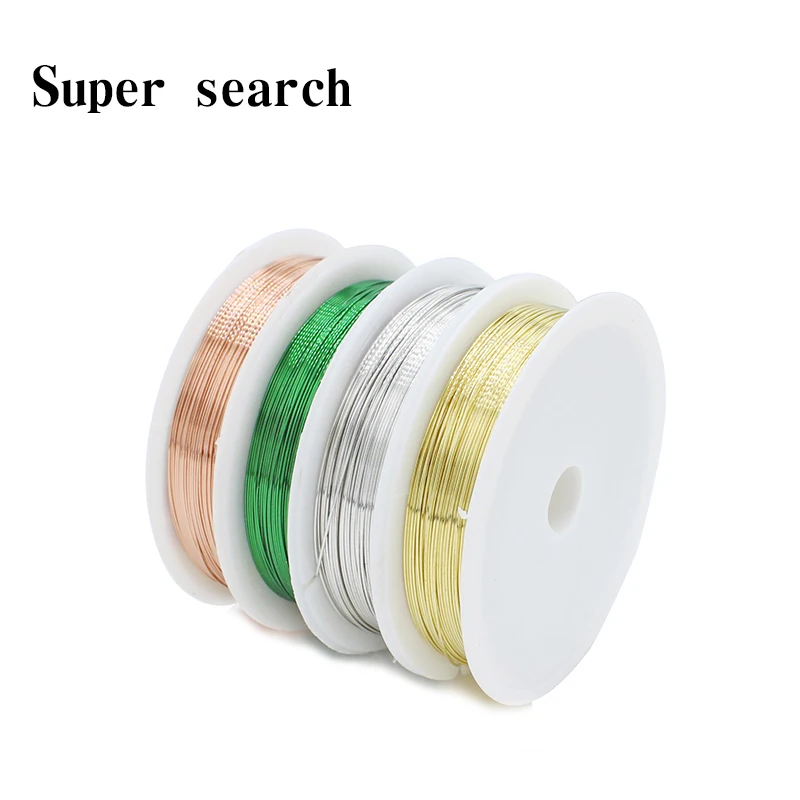 Colorfast Silver Copper Wire For Bracelet Necklace Jewelry DIY Accessories 0.3/0.4/0.5/0.6mm Craft Beading Wire Cord String
Colorfast Silver Copper Wire For Bracelet Necklace Jewelry DIY Accessories 0.3/0.4/0.5/0.6mm Craft Beading Wire Cord String