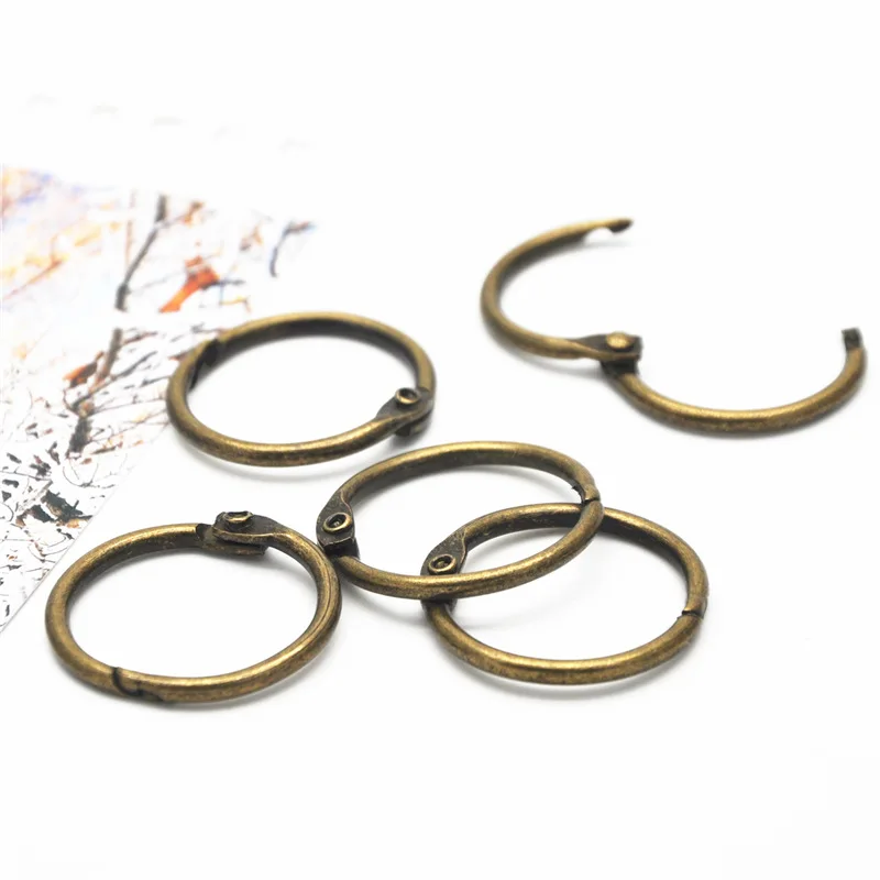 2pcs Bronze Loose Leaf Book Binder Hinged Ring Metal Keychain Album Scrapbook Craft Photo Split Scrapbooking Office Circle
2pcs Bronze Loose Leaf Book Binder Hinged Ring Metal Keychain Album Scrapbook Craft Photo Split Scrapbooking Office Circle