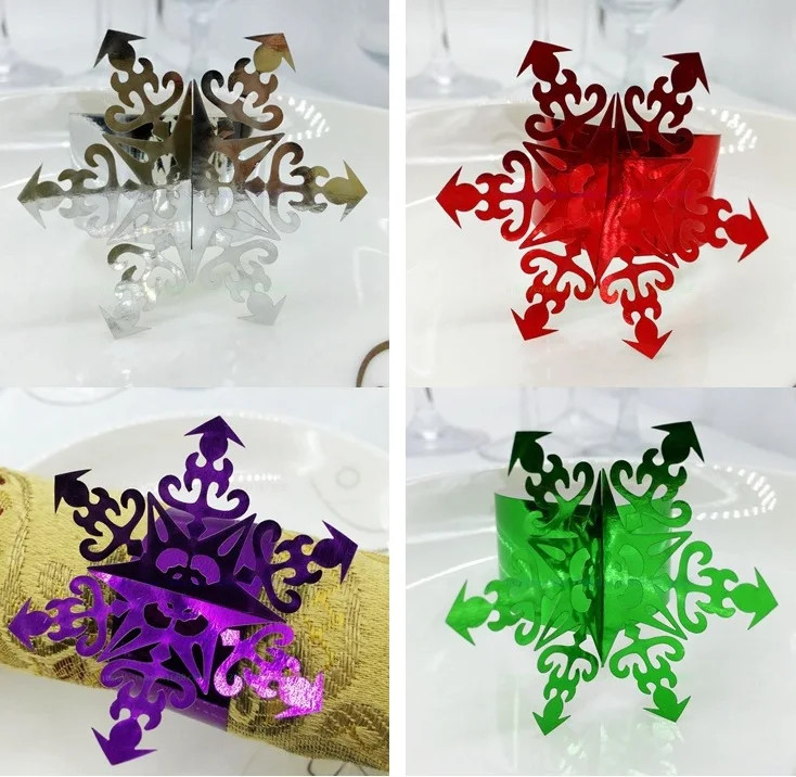 240pcs Laser Cut Hollow Snowflake Paper Card Napkin Ring Serviette Buckle Holder Hotel Wedding Party Favour Decoration
240pcs Laser Cut Hollow Snowflake Paper Card Napkin Ring Serviette Buckle Holder Hotel Wedding Party Favour Decoration