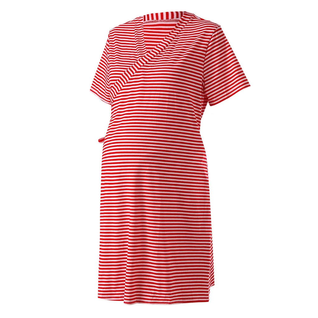 Maternity Dress 100%Cotton Short Sleeve Multi-function Loose Women Dress Pregnancy Dress Stripe Photography Nursing Dress
Maternity Dress 100%Cotton Short Sleeve Multi-function Loose Women Dress Pregnancy Dress Stripe Photography Nursing Dress