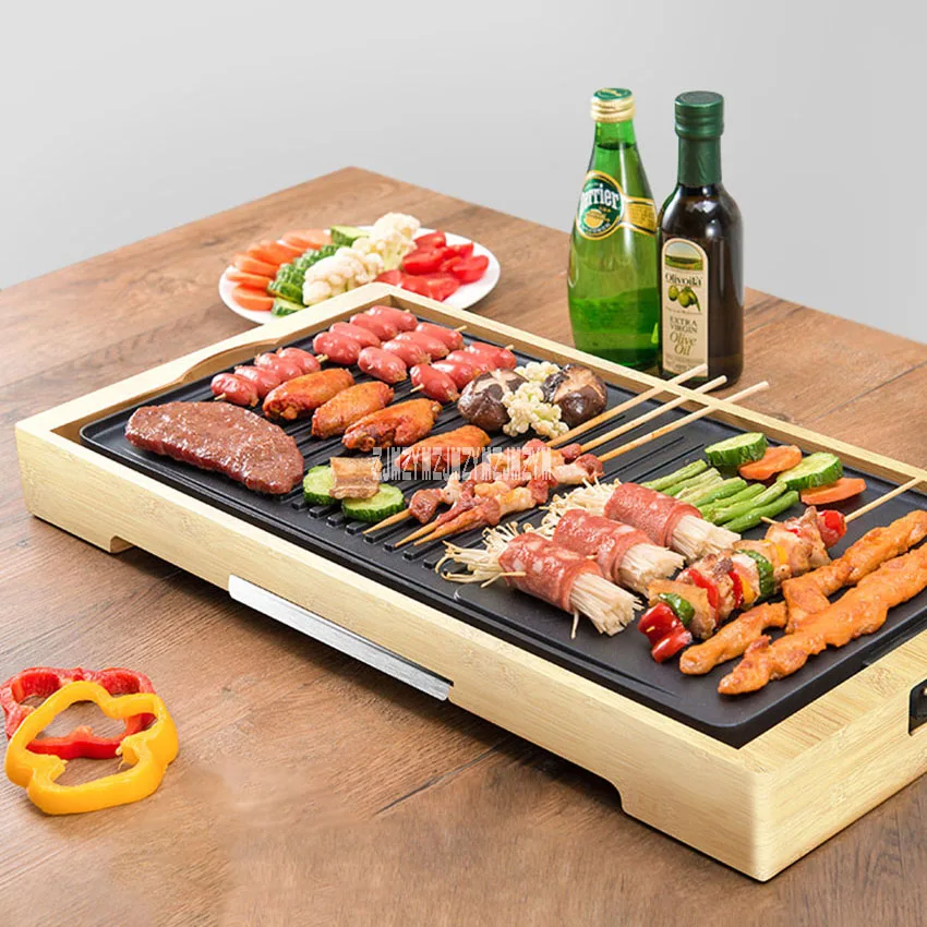 MT-FH35001 Household Bamboo Base Barbecue Machine Detachable Smoke-Free Barbecue Machine Non-Sticking Coating Electric Grill
MT-FH35001 Household Bamboo Base Barbecue Machine Detachable Smoke-Free Barbecue Machine Non-Sticking Coating Electric Grill