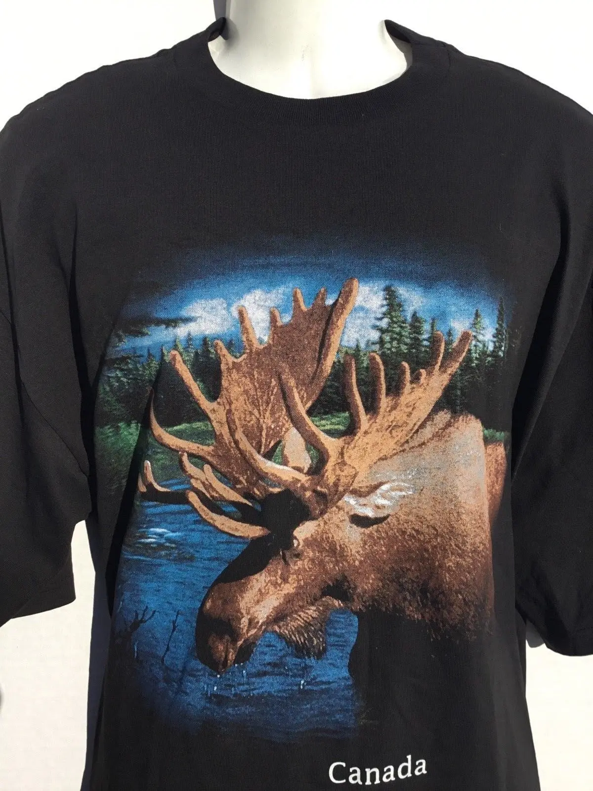 Канадская канадская MOOSE сувенирная Футболка SZ XL новая NWOTCool Повседневная футболка