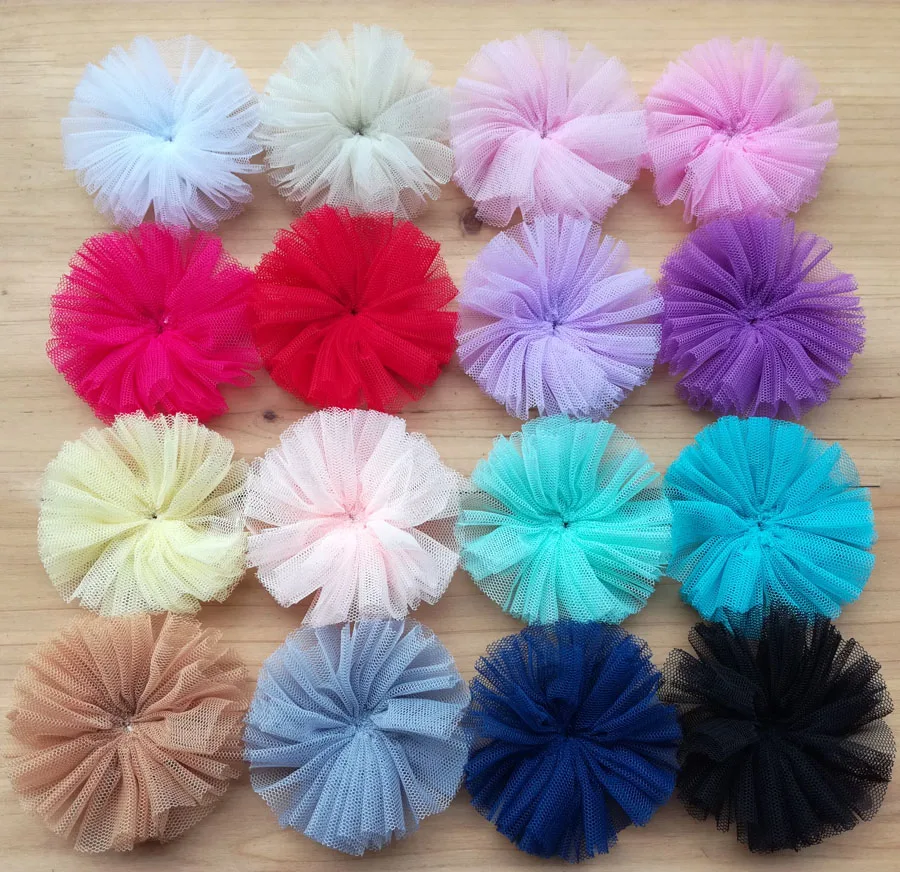 Whosale Price New Coming 2.8 inch Tulle Flower For Headband Hair Accessories 360pcs/lot
Whosale Price New Coming 2.8 inch Tulle Flower For Headband Hair Accessories 360pcs/lot