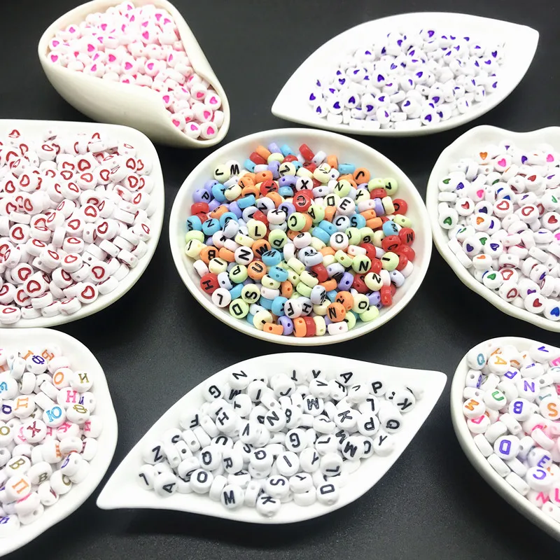 100Pcs 4x7mm Jewelry Love Acrylic Flat Round English Letters Russian Letter Beads For Jewelry Making DIY Bracelet necklace
100Pcs 4x7mm Jewelry Love Acrylic Flat Round English Letters Russian Letter Beads For Jewelry Making DIY Bracelet necklace
