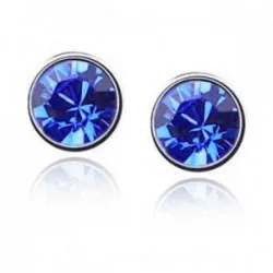 Small Round Stud Earrings High Quality Multi Prongs 8mm Crystal CZ Studs Jewelry 005 | Украшения и аксессуары