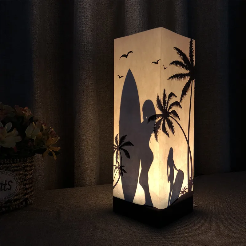 Sharelife New Creative Warm White Surf Paper Shadow USB Night Light for Home Room Atmosphere Lamp Children's Birthday Gift 1082
Sharelife New Creative Warm White Surf Paper Shadow USB Night Light for Home Room Atmosphere Lamp Children's Birthday Gift 1082