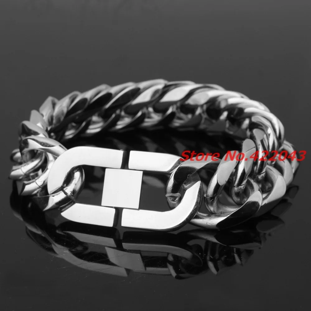 Silver color 316L Stainless Steel Bracelets Curb Cuban Chain Men Bracelet Jewelry pulseira masculina 7-11", High Quality jewelry
Silver color 316L Stainless Steel Bracelets Curb Cuban Chain Men Bracelet Jewelry pulseira masculina 7-11", High Quality jewelry