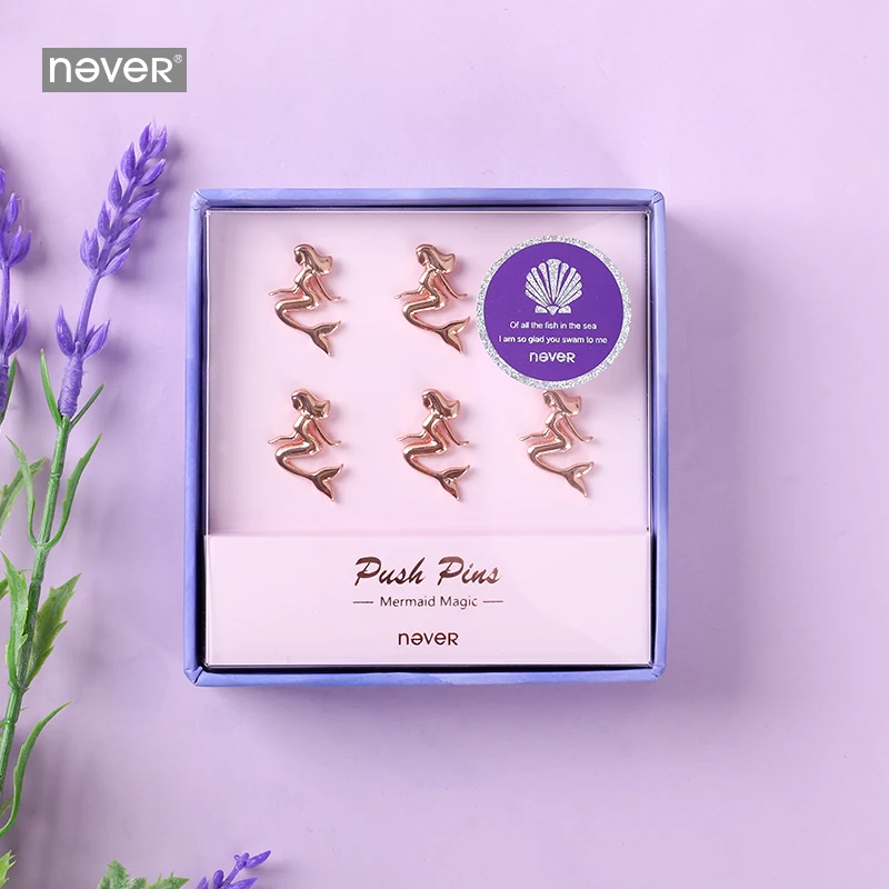 Never Mermaid Thumb Tacks for Corkbcoard Rose Gold Push Pin Map Pins Decorative Office Accesorios Business Gift Stationery
Never Mermaid Thumb Tacks for Corkbcoard Rose Gold Push Pin Map Pins Decorative Office Accesorios Business Gift Stationery