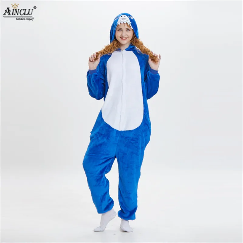 Ainclu Brand Adult Pyjamas Cosplay Costume Blue Shark Onesie Sleepwear Homewear Unisex Pajamas Party Clothing For Women Man
Ainclu Brand Adult Pyjamas Cosplay Costume Blue Shark Onesie Sleepwear Homewear Unisex Pajamas Party Clothing For Women Man