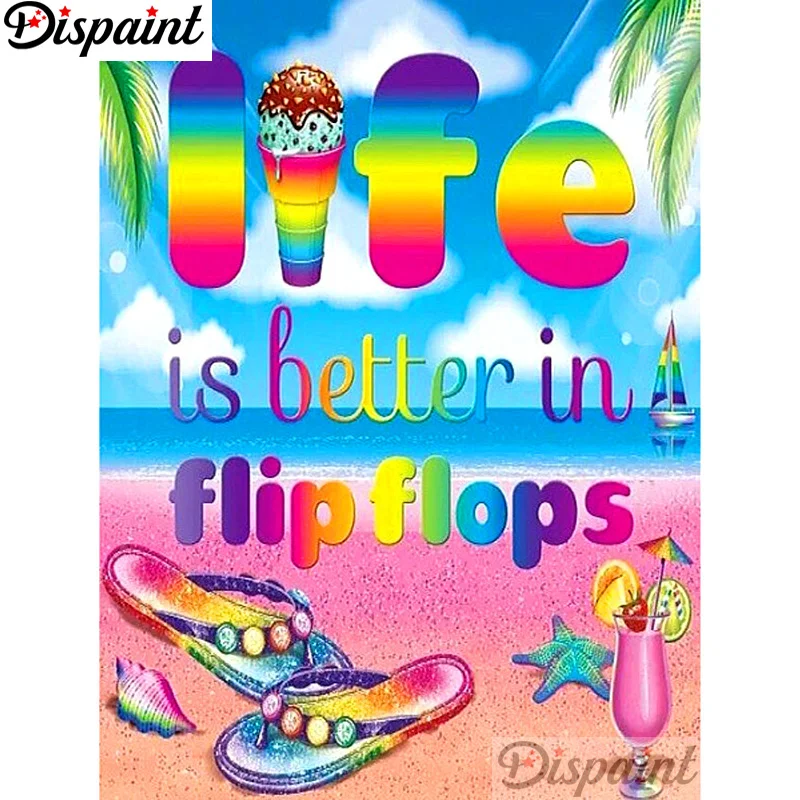 Dispaint 5d Diamond Painting Full Square/Round "Colorful slippers"Picture Of Rhinestone DIY Diamond Embroidery Home Decor A12467
Dispaint 5d Diamond Painting Full Square/Round "Colorful slippers"Picture Of Rhinestone DIY Diamond Embroidery Home Decor A12467