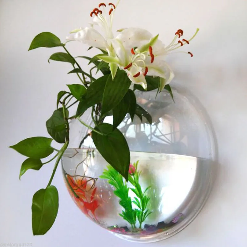 3D Acrylic Fish Bowl Plant Pot Wall Mounted Hanging Aquarium Transparent Fish Tank Flower Plant Vase Home Decoration 2 sizes
3D Acrylic Fish Bowl Plant Pot Wall Mounted Hanging Aquarium Transparent Fish Tank Flower Plant Vase Home Decoration 2 sizes