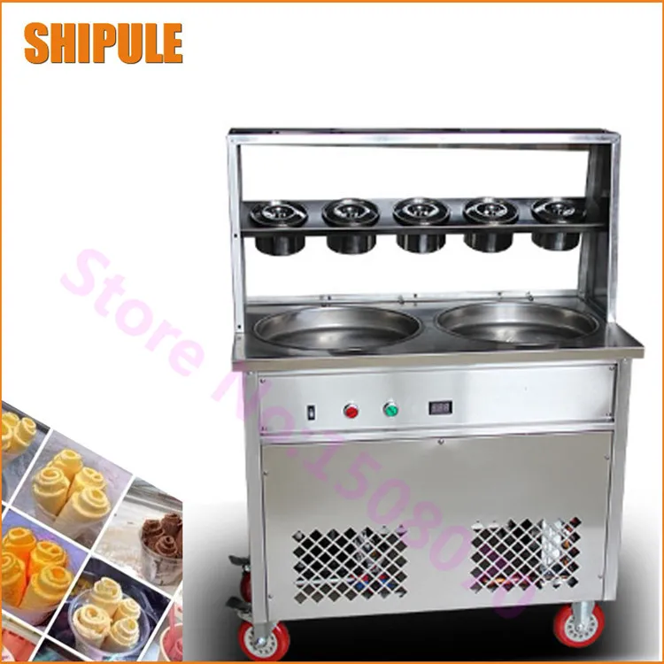 New conditioner stainless steel milk fried ice cream machine Thailand fry ice cream machine with glass cover
New conditioner stainless steel milk fried ice cream machine Thailand fry ice cream machine with glass cover