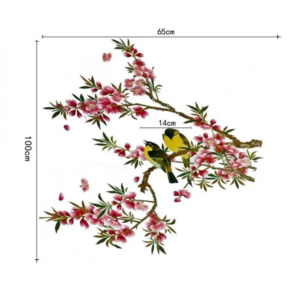 Cuckoo in the Tree Wall Stickers Birds Wall Stickers Flower Tree Wall Art For Living Room G0XY8008
Cuckoo in the Tree Wall Stickers Birds Wall Stickers Flower Tree Wall Art For Living Room G0XY8008