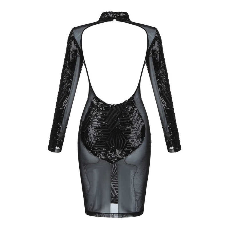 New Arrival Fashion Black Sequin Shining Celebrity Evening Party Dress Vestidos Midi Long Sleeve Backless Sexy Dress Wholesale
New Arrival Fashion Black Sequin Shining Celebrity Evening Party Dress Vestidos Midi Long Sleeve Backless Sexy Dress Wholesale