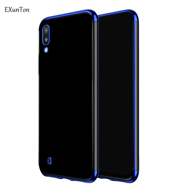 EXUNTON Роскошный чехол для samsung Galaxy M10 M20 с покрытием ТПУ мягкий на заднюю панель