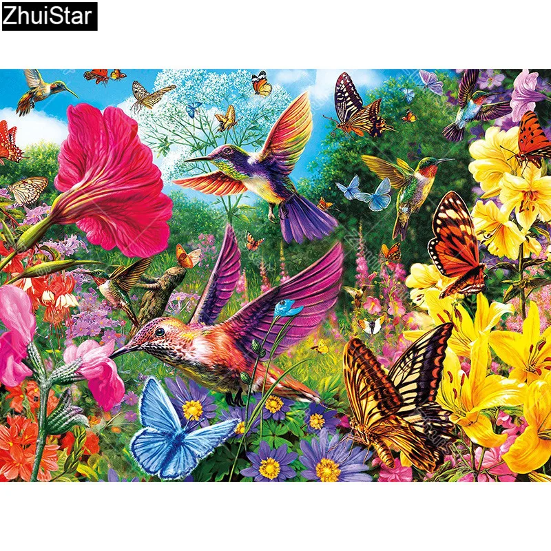 Zhui Star Full Square Drill 5D DIY Diamond Painting "birds with flowers" 3D Embroidery Cross Stitch Rhinestone Mosaic Decor HYY
Zhui Star Full Square Drill 5D DIY Diamond Painting "birds with flowers" 3D Embroidery Cross Stitch Rhinestone Mosaic Decor HYY