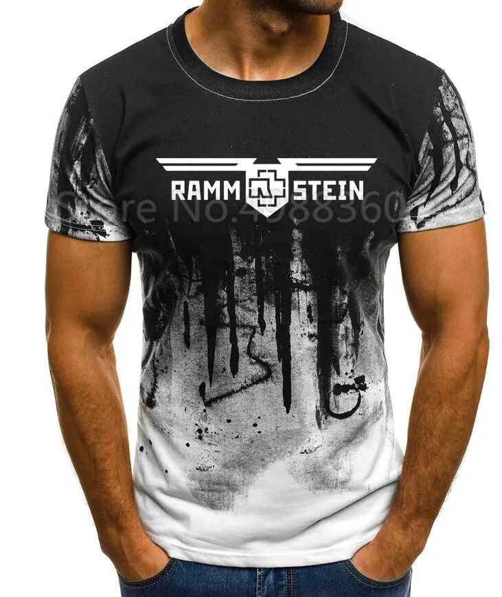 Новый Rammstein футболка Повседневная Harajuku уличная мужская летняя с коротким рукавом
