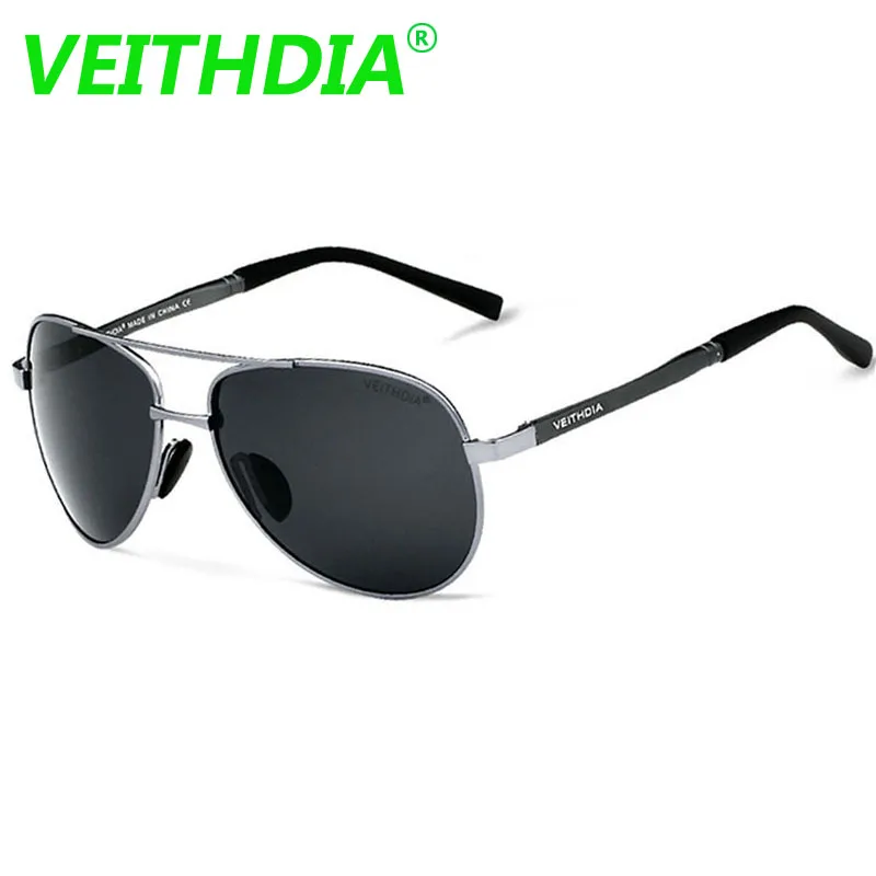 Солнцезащитные очки VEITHDIA UV400 Pilot Yurt мужские поляризованные солнцезащитные с