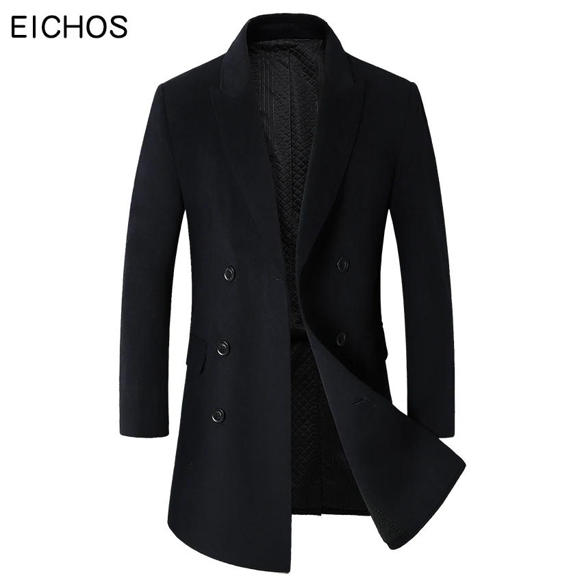 EICHOS 2020 New Winter Thick Wool Coat Men Fashion Double Breasted Long Jacket Men Slim Business Casaco Masculino Solid Color
EICHOS 2020 New Winter Thick Wool Coat Men Fashion Double Breasted Long Jacket Men Slim Business Casaco Masculino Solid Color