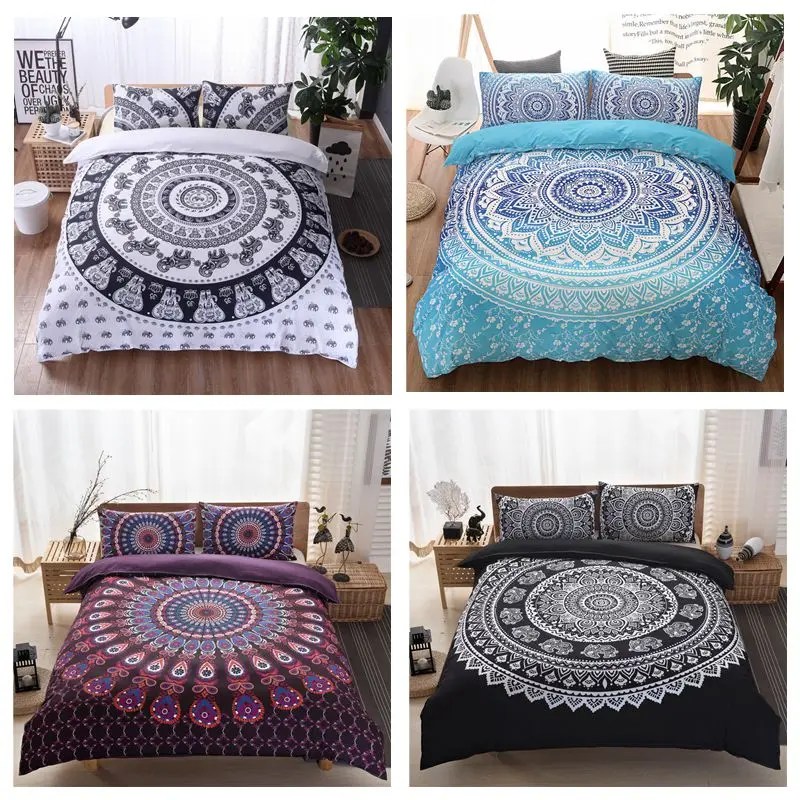 RUBYLOVE Bohemia Style Mandala Flower Duvet Cover Set With Pillowcase Classical Bedding Set Soft Fresh Quilt Cover Set
RUBYLOVE Bohemia Style Mandala Flower Duvet Cover Set With Pillowcase Classical Bedding Set Soft Fresh Quilt Cover Set