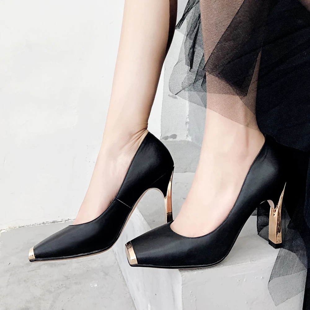 ANNYMOLI Women Shoes High Heels Natural Cow Leather Block High Heel Party Shoes Genuine Leather Square Toe Pumps Ladies Size 39 
ANNYMOLI Women Shoes High Heels Natural Cow Leather Block High Heel Party Shoes Genuine Leather Square Toe Pumps Ladies Size 39