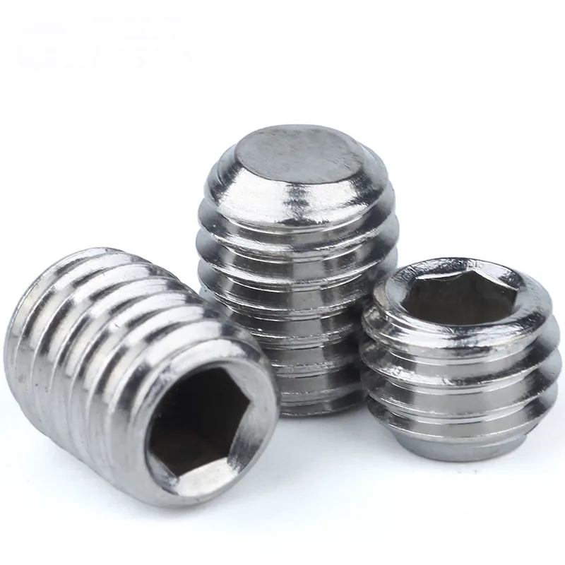 5PCS M8 M10 304 Stainless Steel Flat End Set Screws Hexagon Socket Head Machine Meters Top Wire | Обустройство дома