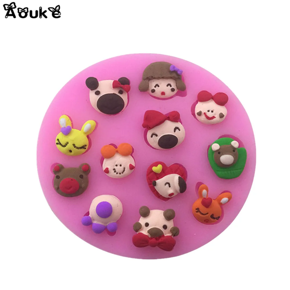 Cartoon Animal Pig Fondant Cake Silicone Molds Chocolate Mold Candy Mould Kitchen Baking DIY Wedding Cake Decorating Tools E143
Cartoon Animal Pig Fondant Cake Silicone Molds Chocolate Mold Candy Mould Kitchen Baking DIY Wedding Cake Decorating Tools E143