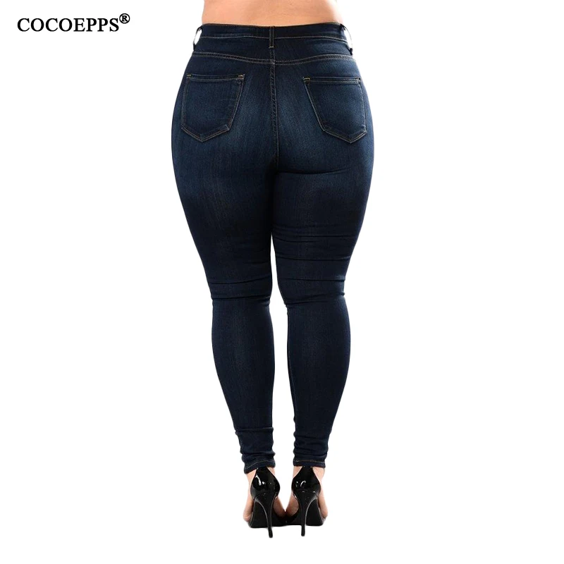 COCOEPPS Fashion Plus Size Woman Pencil Pants 2019 Casual Big Size High Waist Jeans 2019 Sexy Skinny Demin Feminino Trousers
COCOEPPS Fashion Plus Size Woman Pencil Pants 2019 Casual Big Size High Waist Jeans 2019 Sexy Skinny Demin Feminino Trousers