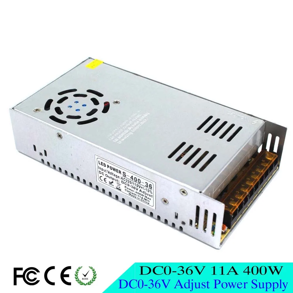 Одиночный выход Регулируемый DC0-36V 11A 400 Вт драйвер импульсного источника питания