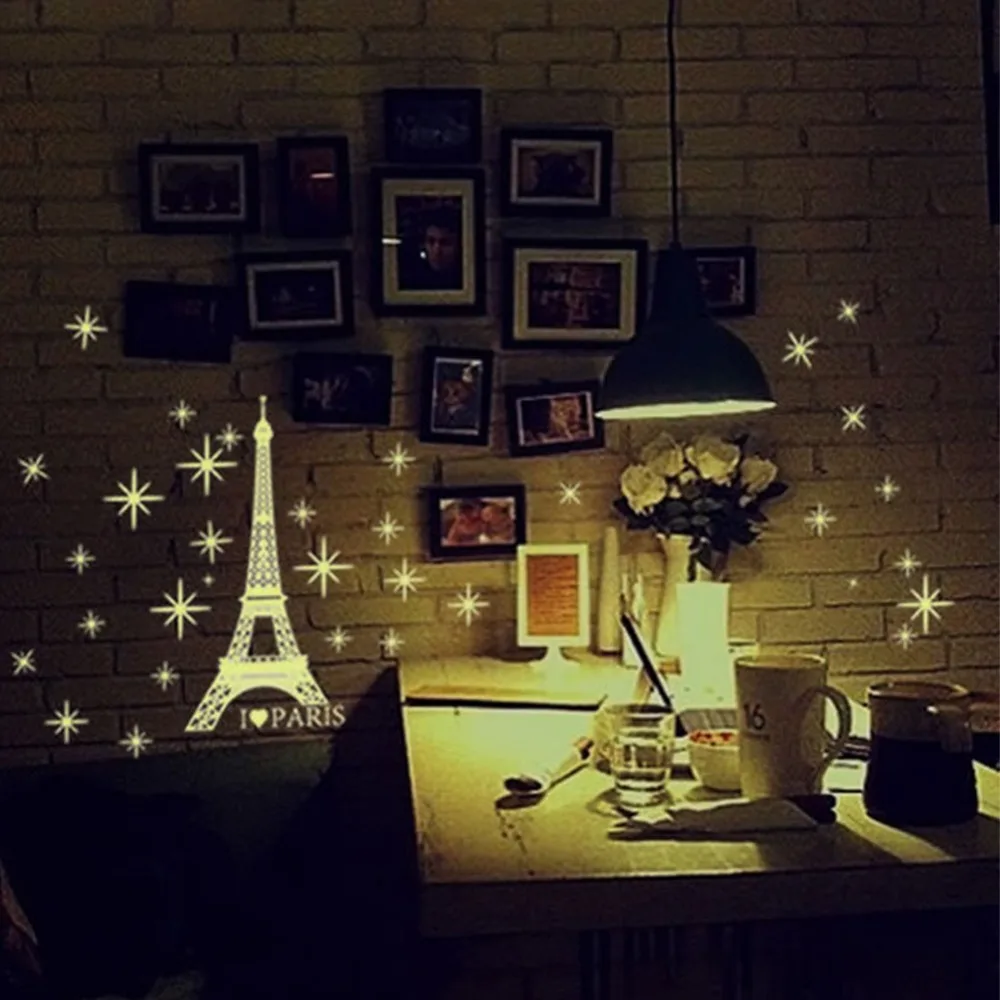 DIY Removable Eiffel Tower Night Fluorescent Wall Sticker Vinyl Decal Home Decoration
DIY Removable Eiffel Tower Night Fluorescent Wall Sticker Vinyl Decal Home Decoration