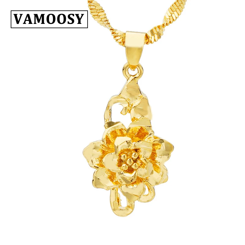 Women jewelry Exquisite luxury Pendant Women Fine 24K Gold color carving flower Vintage pendant without chain pendant
Women jewelry Exquisite luxury Pendant Women Fine 24K Gold color carving flower Vintage pendant without chain pendant