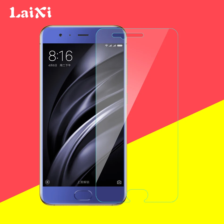 Laixi закаленное стекло для Xiaomi 6 высокая прозрачность 2.5D 9H твердость поверхности
