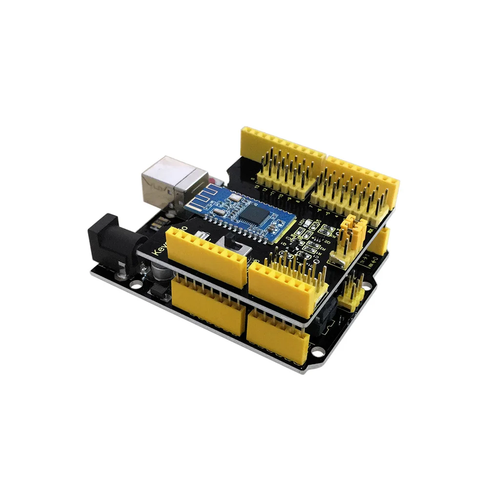 Keyestudio Bluetooth-compatible 4.0 Shield Expansion Shield Board for Arduino UNO R3
Keyestudio Bluetooth-compatible 4.0 Shield Expansion Shield Board for Arduino UNO R3