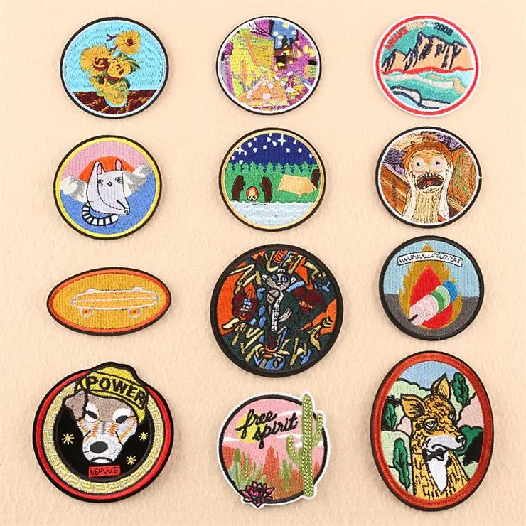 New arrival 10 pcs popular Badges Embroidered patches iron on fashion hat shoe bag Motif Applique embroidery accessory diy
New arrival 10 pcs popular Badges Embroidered patches iron on fashion hat shoe bag Motif Applique embroidery accessory diy