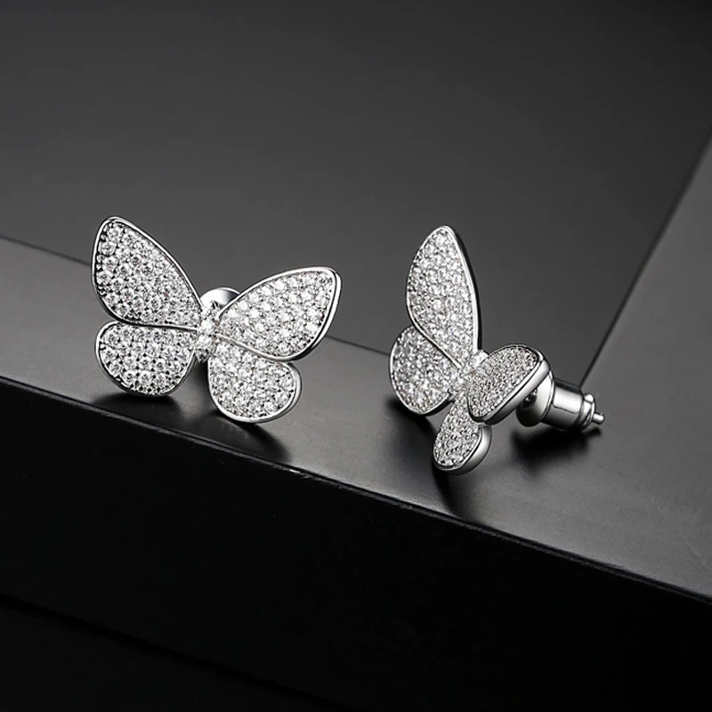 2023 Hot Copper Cubic Zirconia Exquisite butterfly Stud Earrings Women Fashion Cute for Girls Simple Elegant Woman Earrings
2023 Hot Copper Cubic Zirconia Exquisite butterfly Stud Earrings Women Fashion Cute for Girls Simple Elegant Woman Earrings