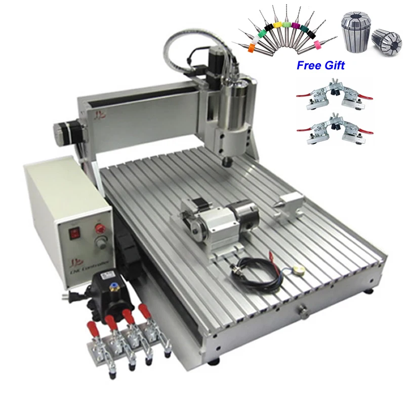 USB 1500W CNC Engraving Machine 6090 1.5KW 4 Axis Wood Router Hard Metal Cutting Milling Machine
USB 1500W CNC Engraving Machine 6090 1.5KW 4 Axis Wood Router Hard Metal Cutting Milling Machine