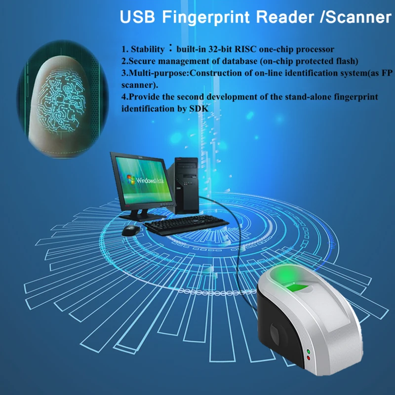 Eseye USB считыватель отпечатков пальцев свободный SDK биометрический сканер датчик