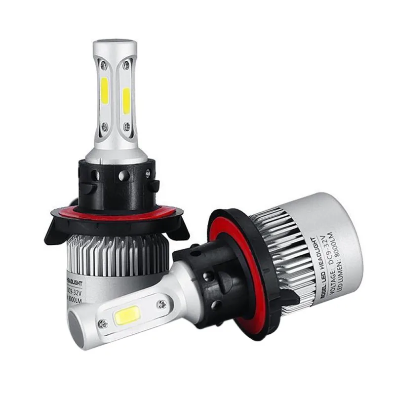 2PCS Super Bright S2 S2 9008 H13 Car LED Headlight Bulbs 16000LM 80W/Bulb 160W/Set 6500K with 3 Sides Lights Lamps
2PCS Super Bright S2 S2 9008 H13 Car LED Headlight Bulbs 16000LM 80W/Bulb 160W/Set 6500K with 3 Sides Lights Lamps