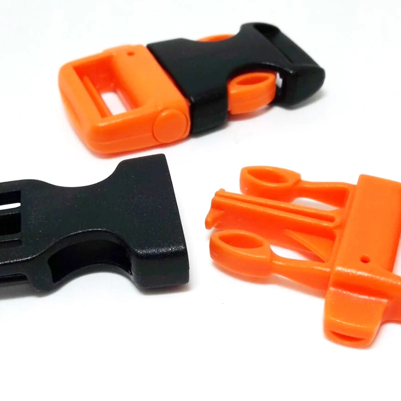 E1159 High quality long/short Dual-use buckle With Survival lifesaving whistle Backpack accessories POM Material
E1159 High quality long/short Dual-use buckle With Survival lifesaving whistle Backpack accessories POM Material