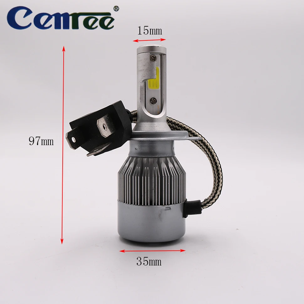 1PCSCENREE 3800 Lumens Extremely Bright CREE Chipsets H4 LED Fog Light Bulbs for (Daytime Running Lamps or Fog Lights,White (H4)
1PCSCENREE 3800 Lumens Extremely Bright CREE Chipsets H4 LED Fog Light Bulbs for (Daytime Running Lamps or Fog Lights,White (H4)