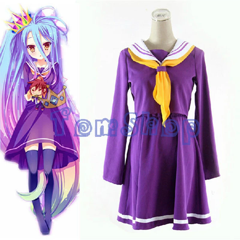 Новинка, фиолетовая школьная Униформа No Game No Life Shiro, платье для косплея, полный комплект костюмов (Топы + галстук + юбка), размер S M L, бесплатная...
Новинка, фиолетовая школьная Униформа No Game No Life Shiro, платье для косплея, полный комплект костюмов (Топы + галстук + юбка), размер S M L, бесплатная...